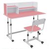 Bàn học liền giá sách Xuân Hòa 13-07 màu hồng